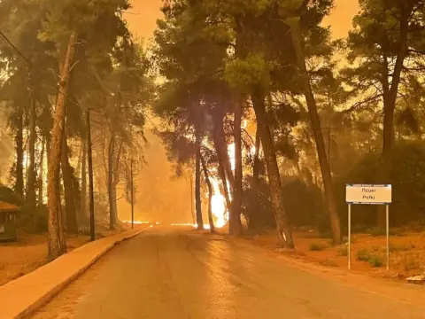 Пазете ако сте во Грција: Утре има голема опасност од пожари во голем број региони