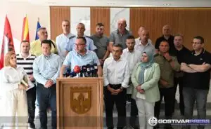 Прес конференција за водата во Гостивар на Главниот кризен штаб