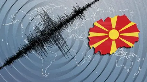 Земјотрес стресе дел од Македонија