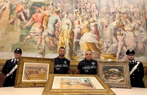 ИТАЛИЈАНСКАТА ПОЛИЦИЈА ГИ НАЈДЕ УКРАДЕНИТЕ ДЕЛА ОД РЕНОАР, СЕЗАН И МАТИС ВРЕДНИ 29 МИЛИОНИ ЕВРА ВО КУЌАТА НА ЕДЕН ОД КРАДЦИТЕ