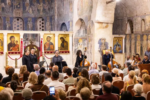 Концертната премиера на „Orthodoxia Kai Thanatos“ на Крсте Роџевски во „Света Софија“ во Охрид