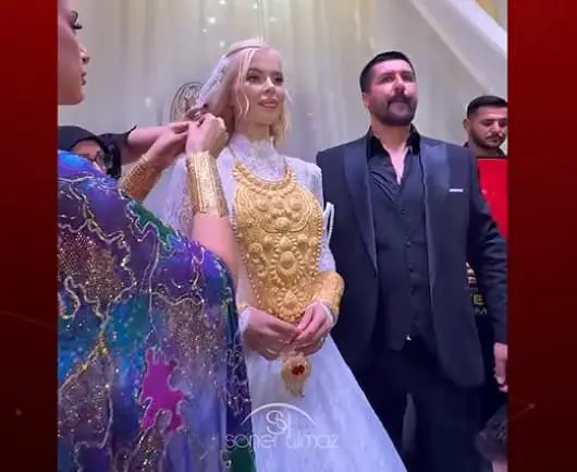 Невеста добила килограми чисто злато на свадбата- сега полицијата ја уапси и ѝ го одзеде накитот (ВИДЕО)