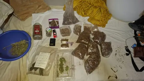 (Фото) Претрес во скопско, пронајдени дрога, оружје и муниција: двајца уапсени