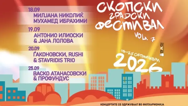 Седмо издание на Скопски градски фестивал, премиери и уметници од шест земји