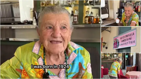 Баба Ана од Италија на 102 години сè уште е баристка во своето кафуле: „Никогаш не сум била на одмор, ниту пак сум зела слободен ден“