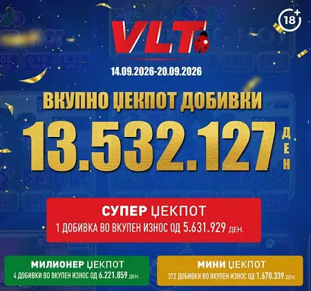СРЕЌНИ ВЛТ ВЕСТИ: Б.Б. ОД СКОПЈЕ ОСВОИ СУПЕР МИЛИОНЕР ВРЕДЕН 5.631.929 ДЕНАРИ