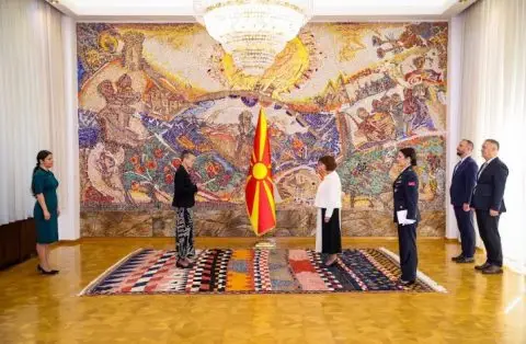 Сиљановска-Давкова ги прими акредитивните писма на новоименуваната амбасадорка на Чешката Република, Ирена Гецова