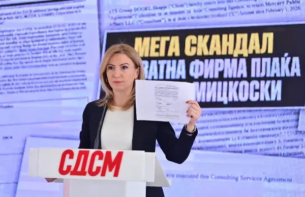 СДСМ: Мега скандал: Приватна фирма плаќа лобисти во САД за Мицкоски!