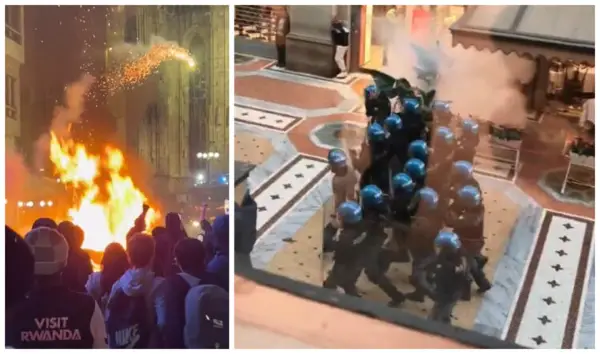 Мелони изрази солидарност со силите на редот по протестите во Милано