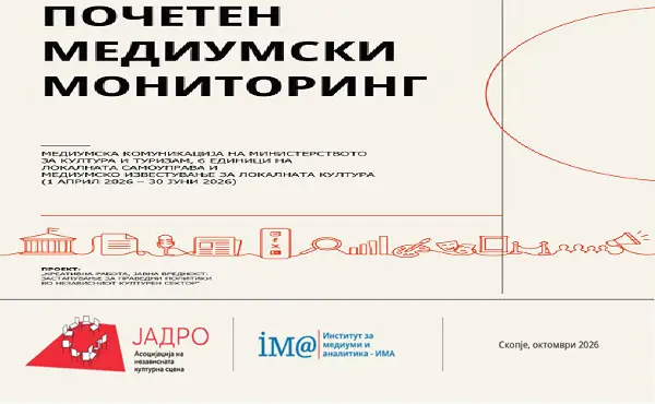 Мониторинг на ИМА и Јадро-Асоцијација: Културата со ограничен простор во комуникацијата на институциите и медиумите