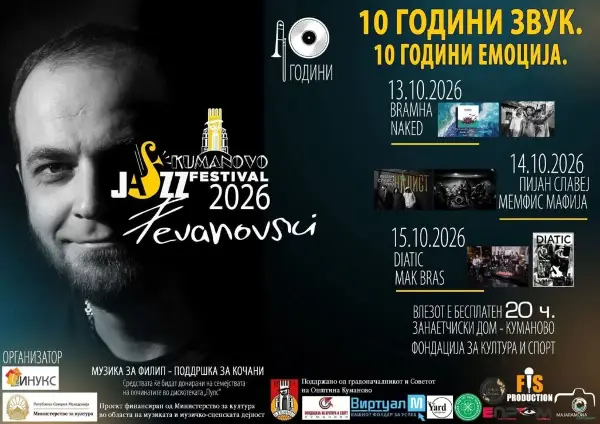 Вечерва започнува Џез фестивал во Куманово во чест на Филип Стевановски