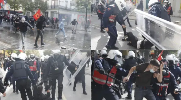 Седми ден протести во Тирана, неколкумина уапсени