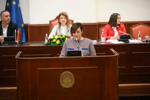 Димитриеска-Кочоска го презентираше вториот ребаланс на Буџетот: Приходите и расходите се намалуваат за 5,3 милијарди денари