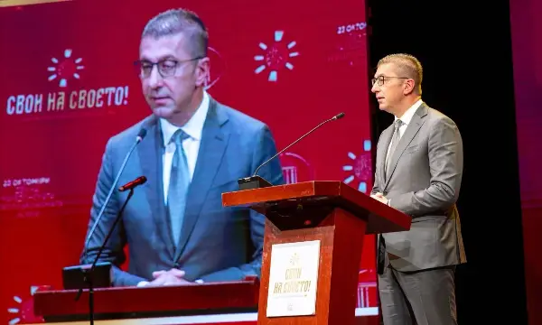 СДСМ: Мицкоски зборува за европска иднина, а Македонија не се споменува во пораките на Марта Кос