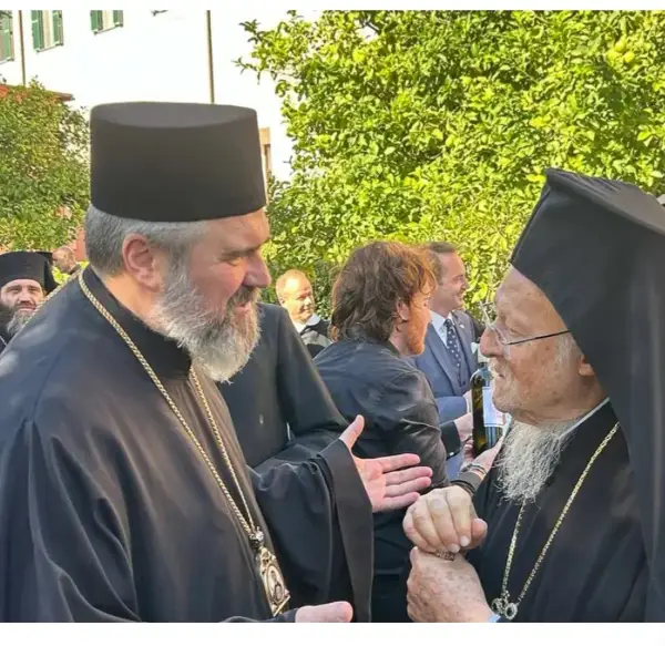 Средба на Митрополитот Дебарско-кичевски г. Георгиј со Вселенскиот патријарх Вартоломеј во Рим