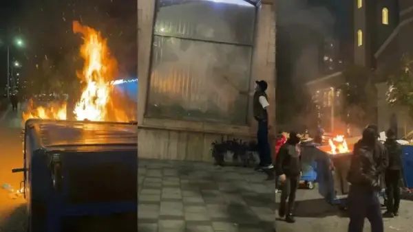 Осум повредени на протестите во Тирана, запалена општината и вратата на Министерството за животните средина