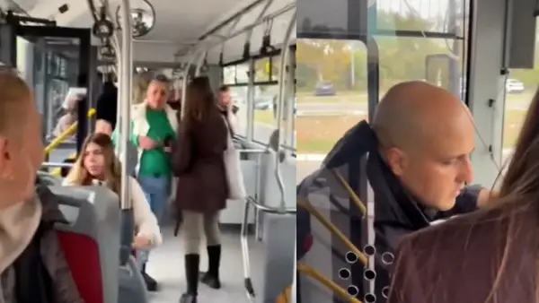 (ВИДЕО) Актер сними автобус за кој тврди дека превезува гласачи во Белград