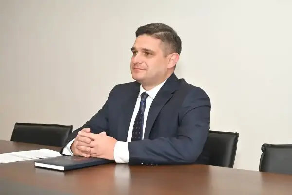 Директорот на Финансиската полиција Слободан Ивановски на конференција на полициски шефови во САД