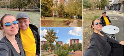 Ксенија Николова со татко ѝ се прошета низ паркот во кој растела: „Сум видела многу поголеми и поубави, но овој е најубавиот за мене“