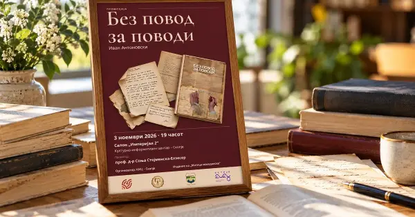 „Без повод за поводи“ на Иван Антоновски ќе биде промовирана во КИЦ