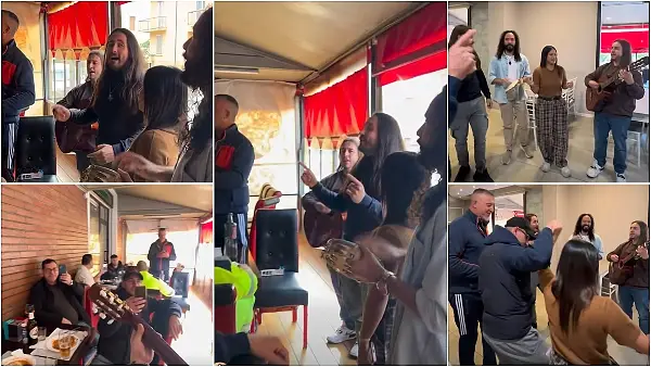 (ВИДЕО) Колумбијецот Јанко и неговиот бенд со песна од Војо Стојаноски „упаднаа“ во македонски ресторан во Италија: Погледнете што се случи
