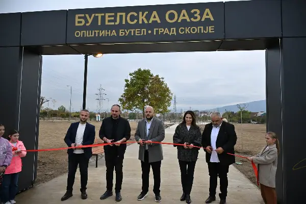 Отворен мега паркот „Бутелска оаза“, едно од најголемите зелени катчиња во Скопје