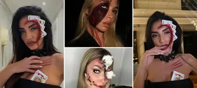 Maкедонска водителка си направи кул Halloween маска - Ремек-дело со шминка oд магичните раце на Мила