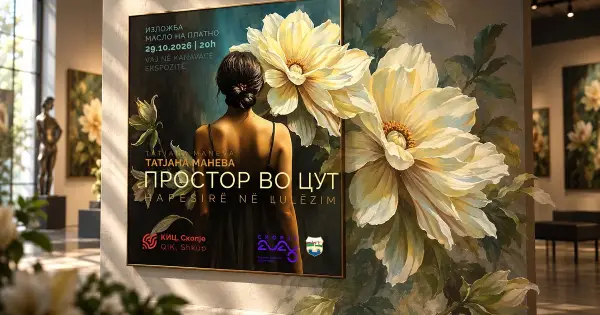 „Простор во цут“ на Тања Манева во КИЦ – изложба отворена до 14 ноември