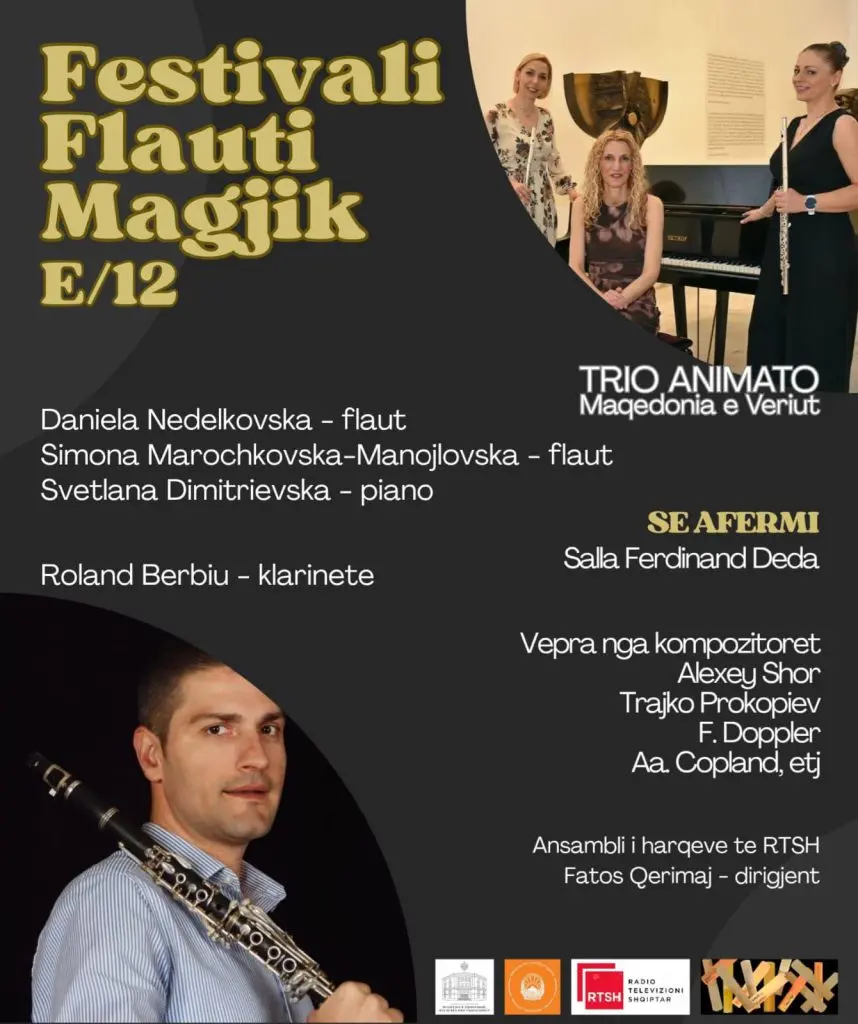 Флејти и пијано во совршена хармонија – концерт на триото „Анимато“ во Тирана