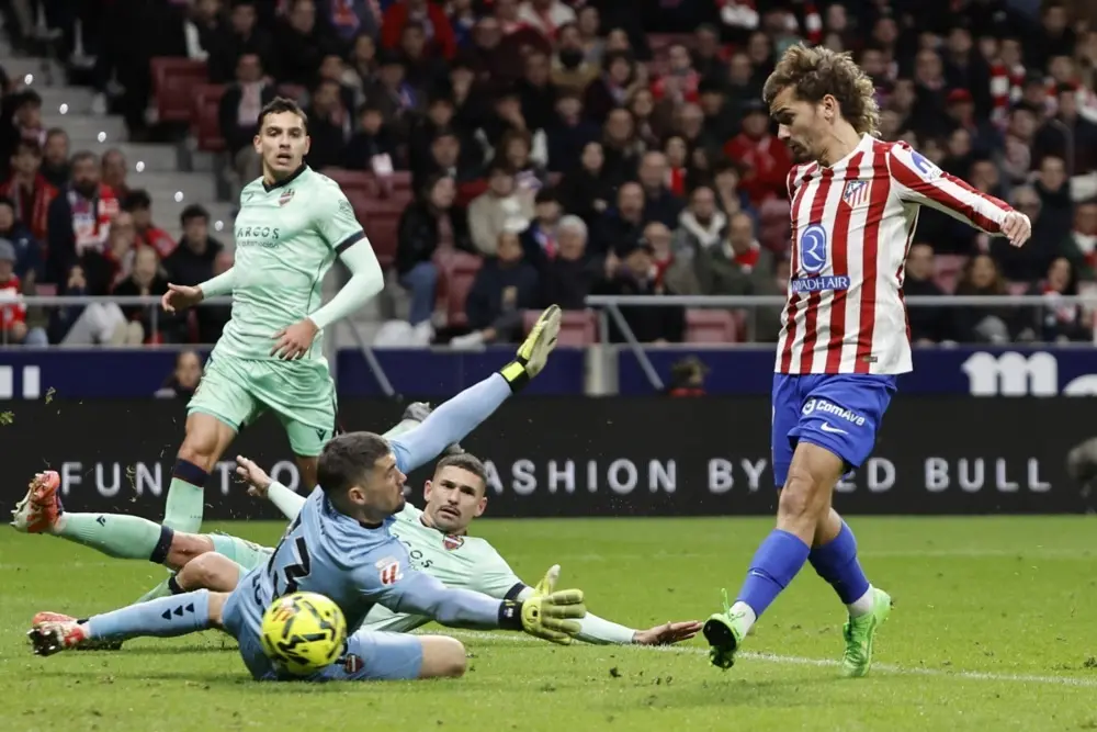 Гризман постигна гол 28 секунди откако влезе во игра и реши Леванте