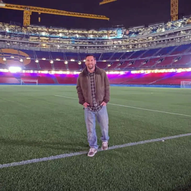 Меси го посети реновираниот „Камп Ноу“