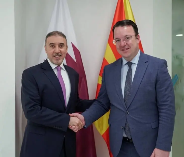 Зголемување на економската соработка со Катар и воспоставување на директна авиолинија – вицепремиерот Николоски на средба со амбасадорот Ал-Кајари
