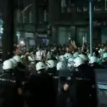 Студентите одржаа протест против уривање на Генералштабот во Белград