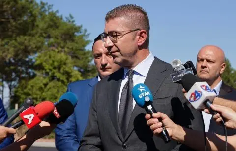 Мицкоски на поставување на камен темелник на нова детска градинка во Гази Баба