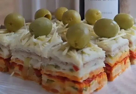 Посна солена розен торта