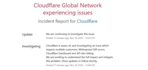 Падна Cloudflare, голем број популарни услуги и мрежи не работат