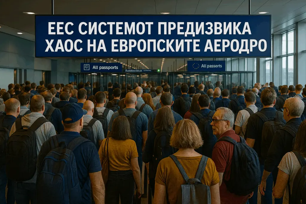 Новиот EES-систем предизвика хаос на аеродромите низ Европа: патниците од земји надвор од Шенген чекаат со часови