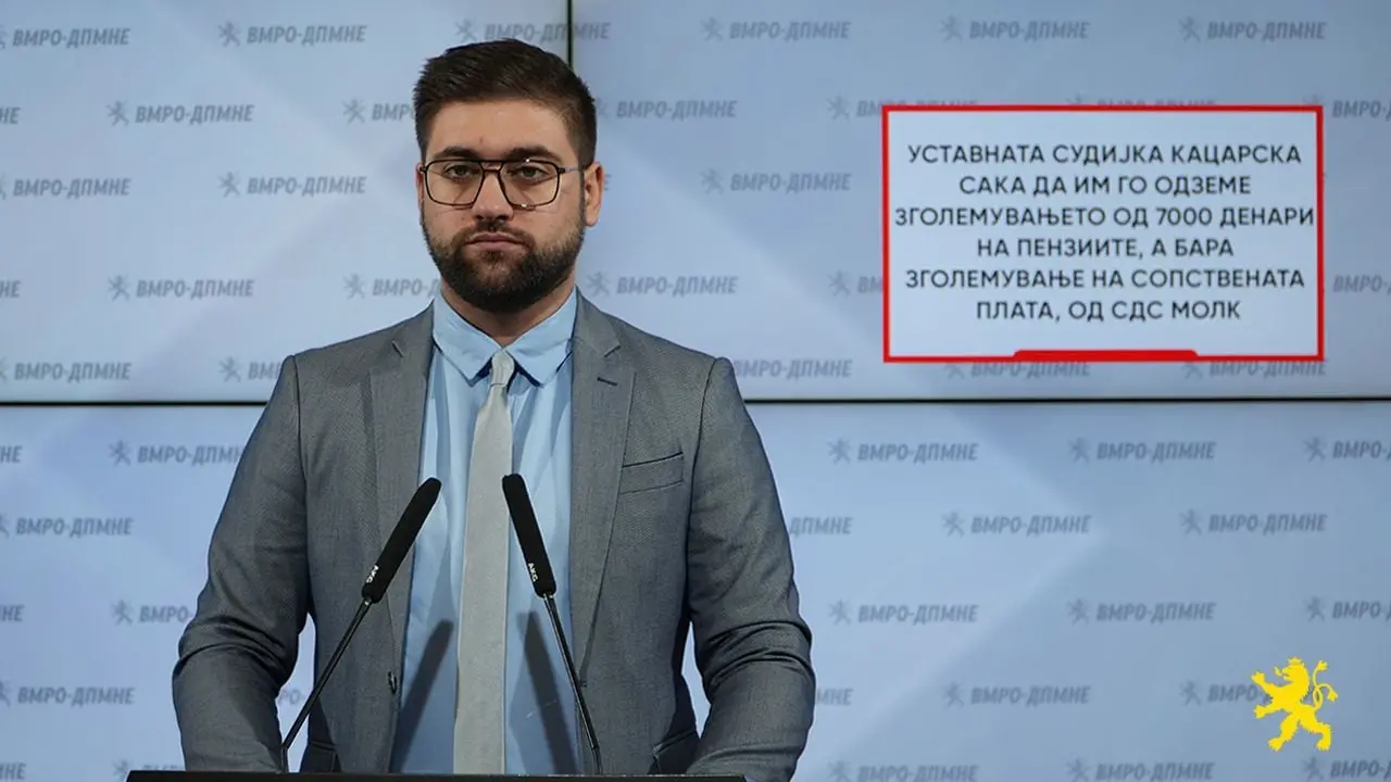 Манасиевски: Кацарска сака да им го одземе зголемувањето од 7000 денари на пензионерите, а бара зголемување на сопствената плата, од СДС молк