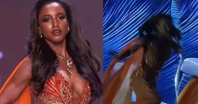 Мис Јамајка заврши на интензивна по пад од сцената на Мис Универзум (ВИДЕО)