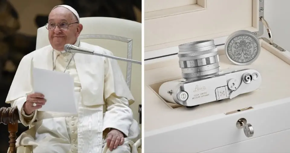Фотоапарат на патата Франциск е продаден на аукција за 6,5 милиони евра (ФОТО)