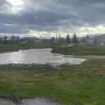 ВО ДОЖДЛИВО ВРЕМЕ ДЕЛОВИ ОД ИНДУСТРИСКИОТ ПАТ ПОД ВОДА