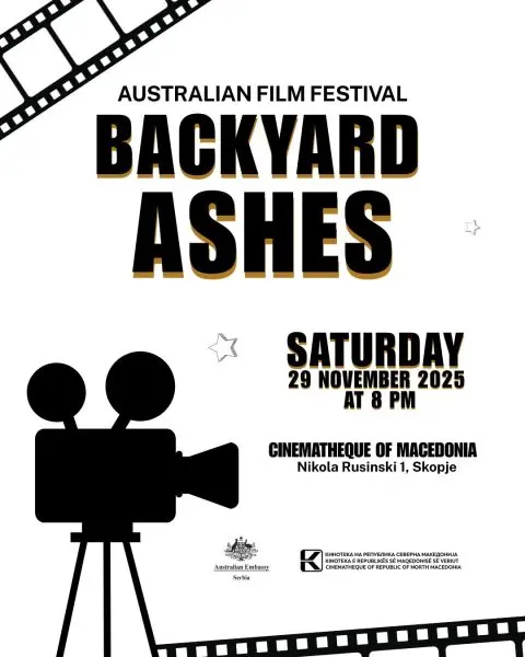 Две проекции во Кинотека по повод 𝟥𝟢-годишнината од воспоставувањето дипломатски односи со Австралија