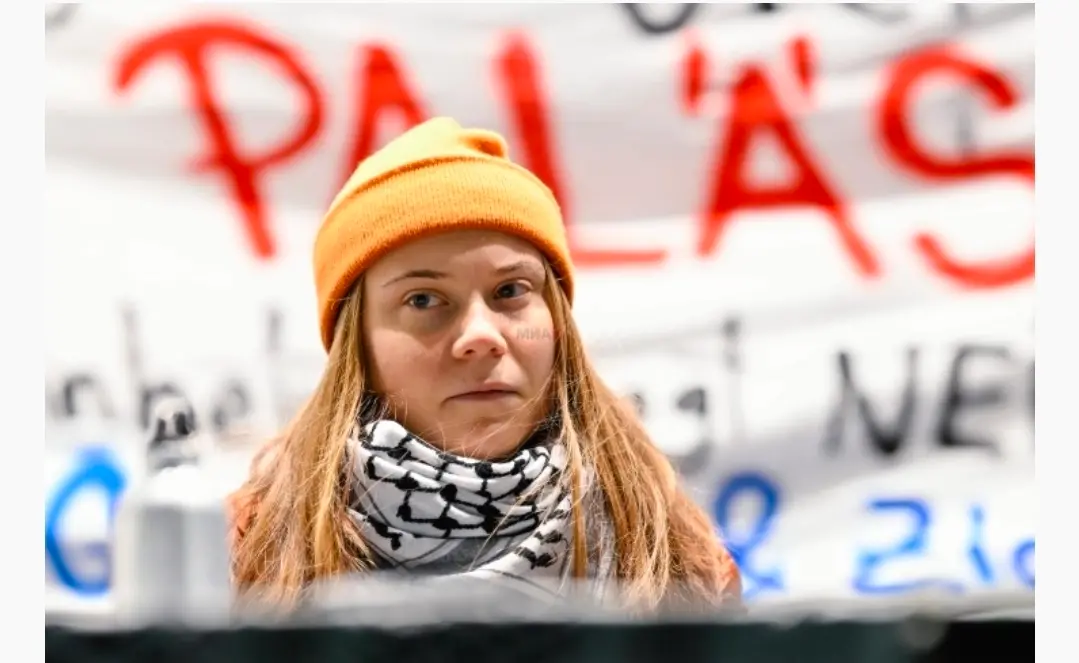 Грета Тунберг казнета и привремено протерана од Венеција по акцијата со зелена боја во Големиот канал