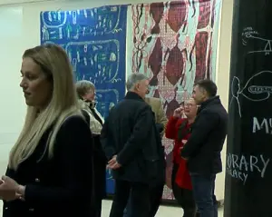 Изложба на автохтона уметност на текстил од Женскиот центар Бабара од Австралија во МСУ