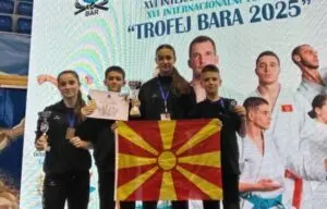 Два златни и еден сребрен медал за каратистите на Кочани на „Трофеј Бар 2025“