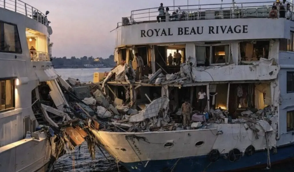 Тешка несреќа во Египет: Се судриле два брода на крстарење по Нил, едно лице загина