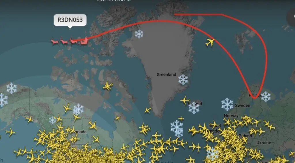 Дедо Мраз тргна да дели пакетчиња низ светот: Еве како да го следите движењето на санката