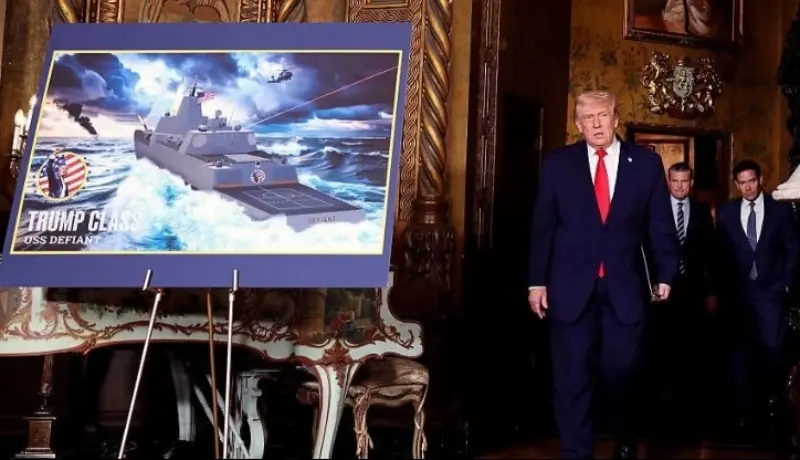 Доналд Трамп презентира бродови со ласерско оружје од „класа Трамп“ за американската морнарица