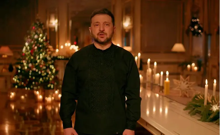 Божиќна порака на Зеленски: Се бориме за мир!