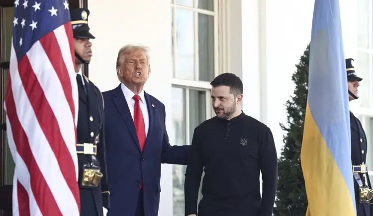 ЗЕЛЕНСКИ ОДИ КАЈ ТРАМП, ЕВРОПСКИТЕ ЛИДЕРИ НА ШТРЕК Во Мар-а-лаго се крои и иднината на Европа